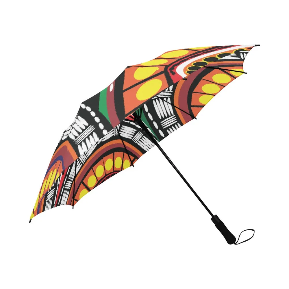 Tribal Semi-Automatic Foldable Umbrella (Model U05)